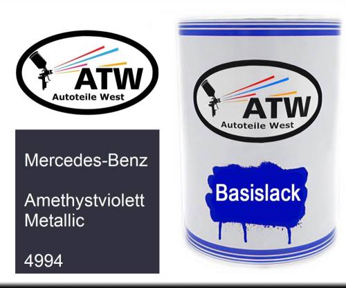 Mercedes-Benz, Amethystviolett Metallic, 4994: 500ml Lackdose, von ATW Autoteile West.